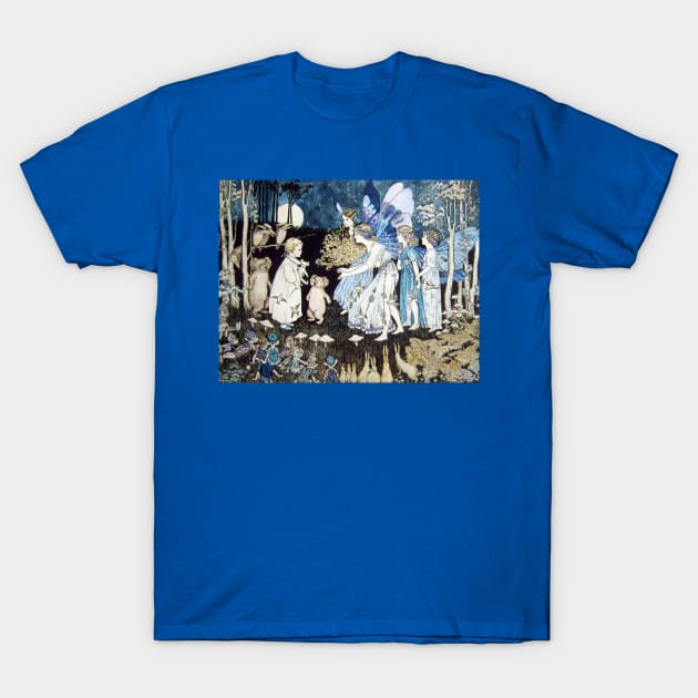 Meeting the Fairies - Ida Rentoul Outhwaite T-Shirt by forgottenbeauty